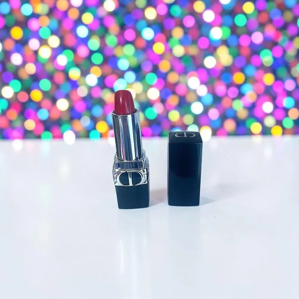 CHRISTIAN DIOR ROUGE DIOR SATIN LIP BALM In Shade 999 0.12 OZ New without box